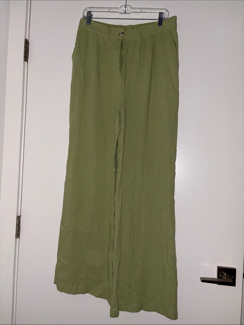 Fashion Nova Green Wide-Leg Women's Pants